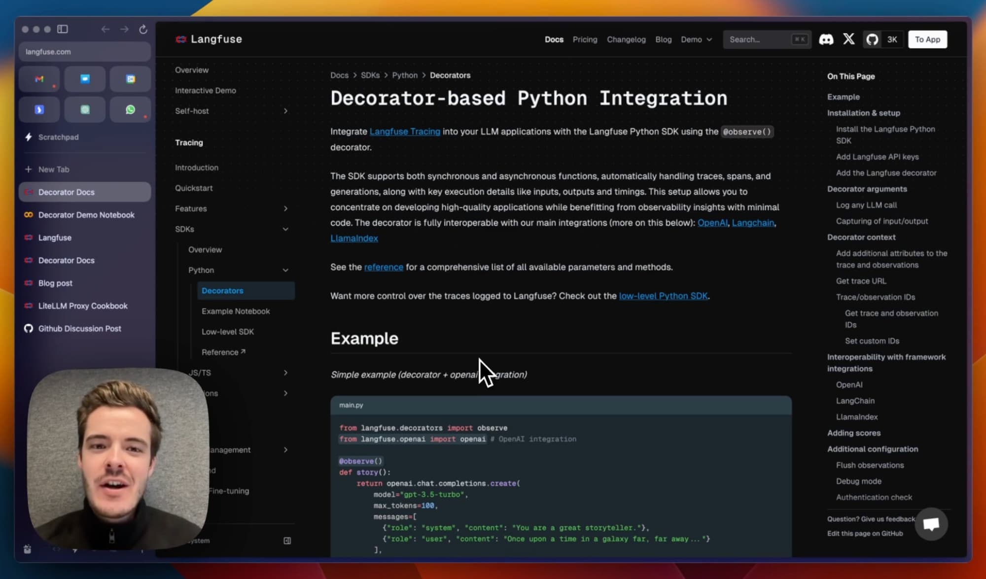 Introducing the observe() decorator for Python